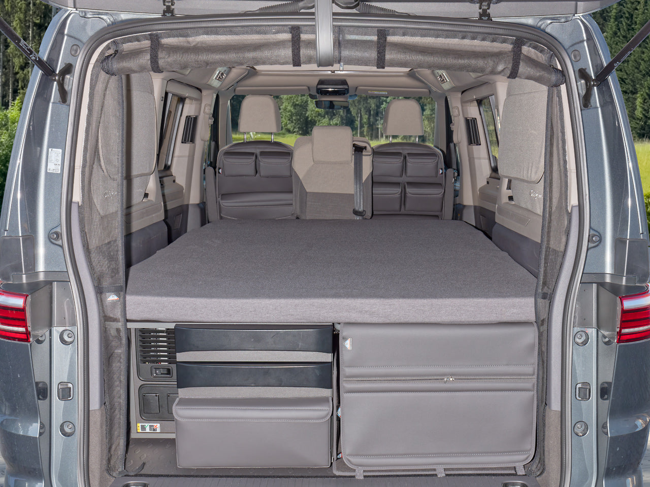 iXTEND ® Spannbettlaken für original Schlafauflage (Faltbett), VW T7 Beach Camper/Tour