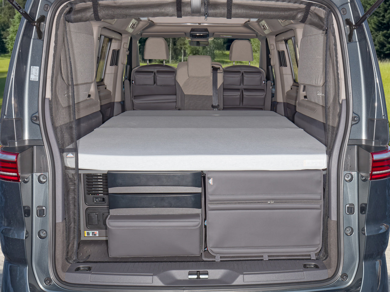 iXTEND ® Spannbettlaken für original Schlafauflage (Faltbett), VW T7 Beach Camper/Tour
