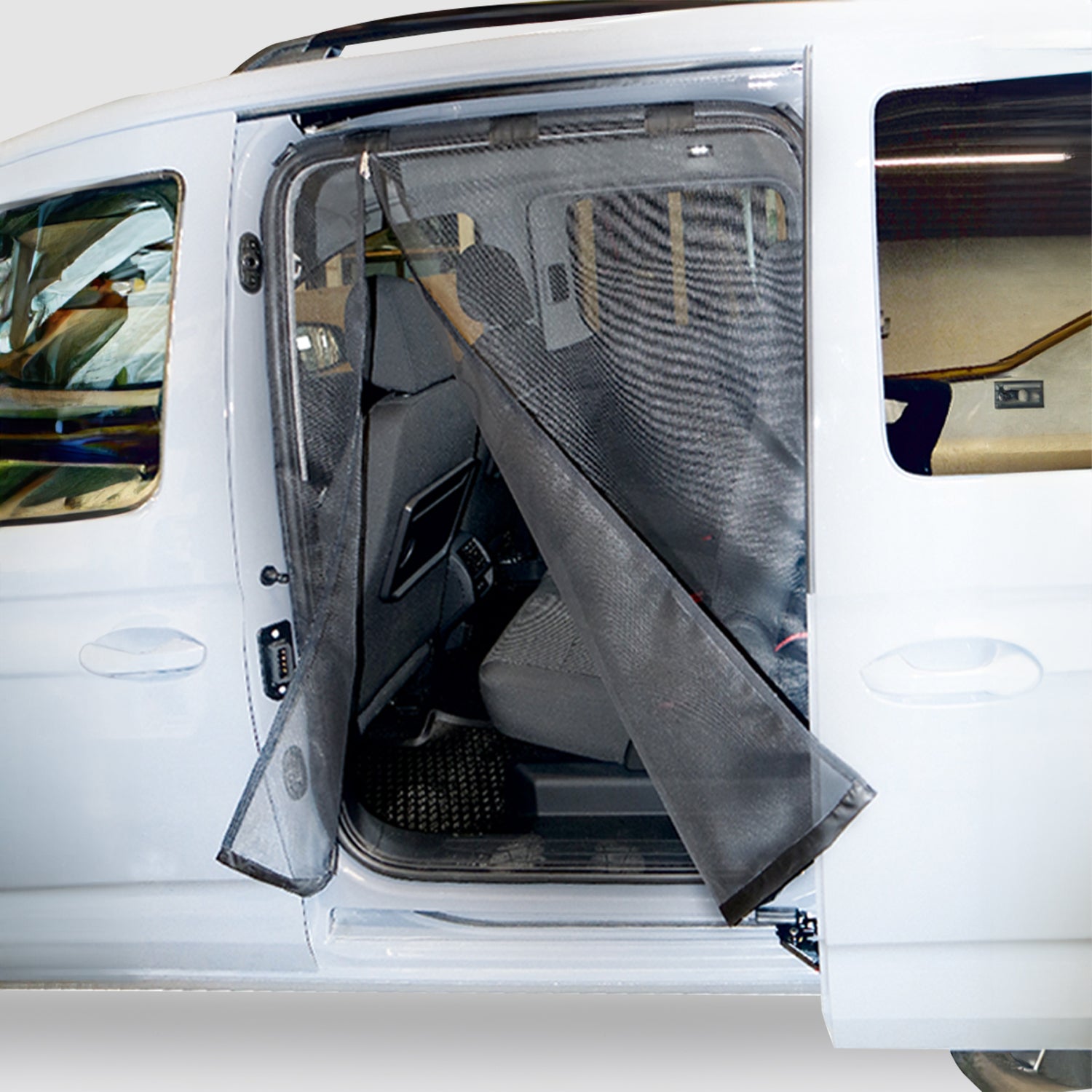 Moskitonetz für VW Caddy ab 2020 - Schiebetüre Beifahrerseite BulliShow