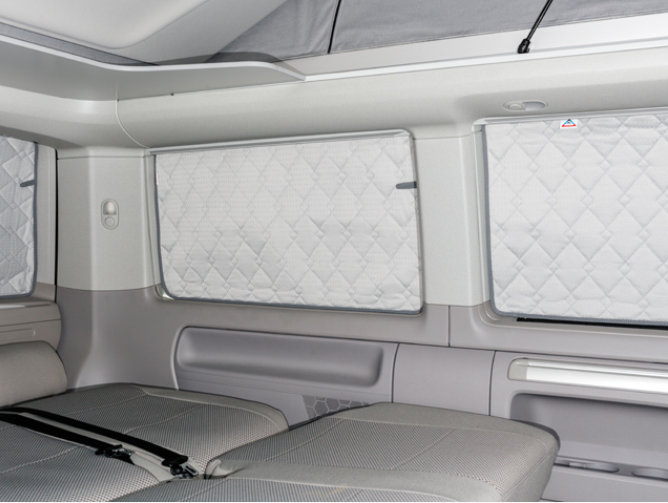 ISOLITE Extreme Schiebefenster und starres Fenster B-C-Säule links, ohne Schiebetür VW T6.1/T6 /T5