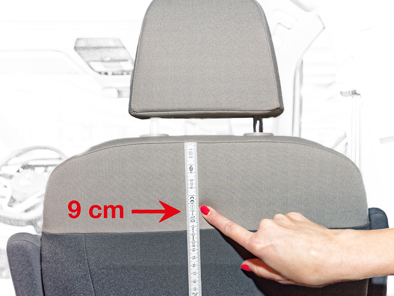 Second Skin ® für zwei Fahrerhaussitze (nur für Drehsitze) in den VW T7 California, Design "Mèlange Raven/Sandwick"