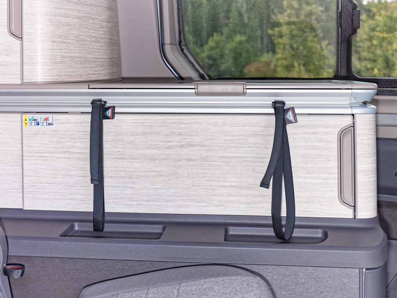 ISOLITE ® Befestigungsgurt-Set für die Küchenblockschiene VW T7 California Ocean / Coast