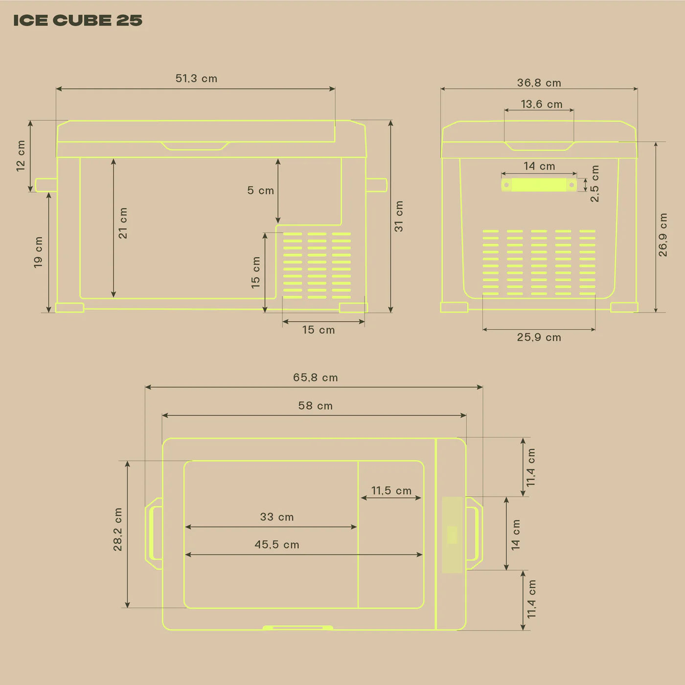 IceCube 25 Kompressor-Kühlbox, 12/24/230 V, 25L