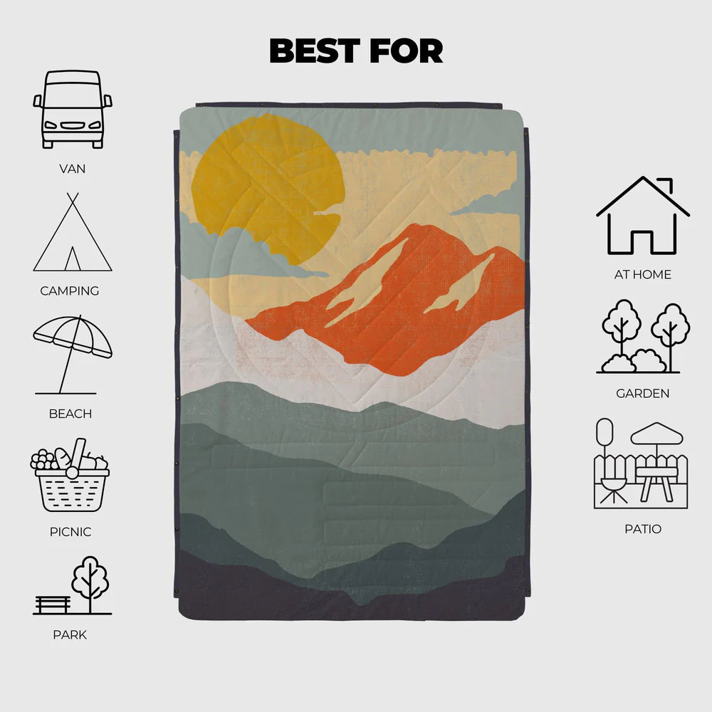 Ripstop Outdoor-Decke: wattiert und recycelt VOITED