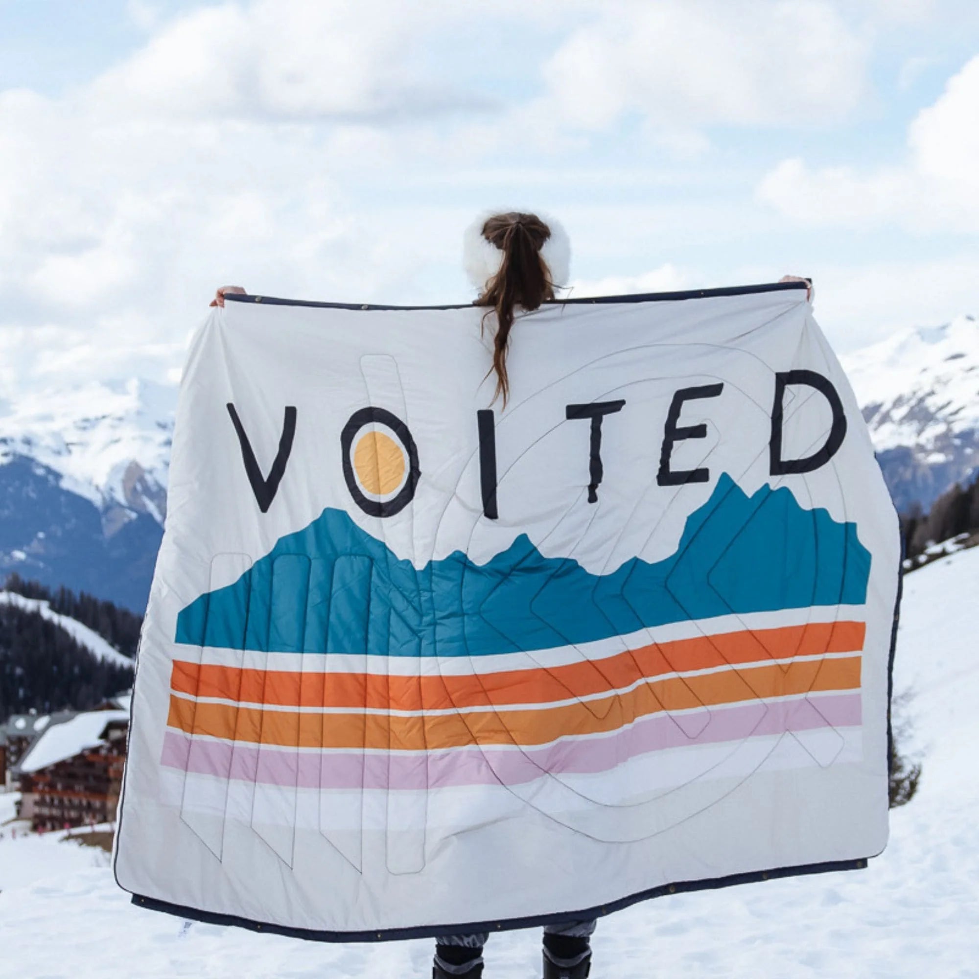 Ripstop Outdoor-Decke: wattiert und recycelt VOITED