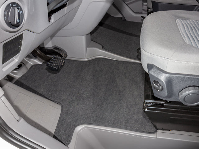 Veloursteppich-Set Fahrerhaus VW Grand California ohne zusätzliche Luftstandheizung, dreiteilig, bis MJ 2021