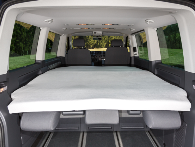 iXTEND Spannbettlaken für iXTEND Faltbett VW T6.1 Multivan/California Beach, Nicki-Plüsch